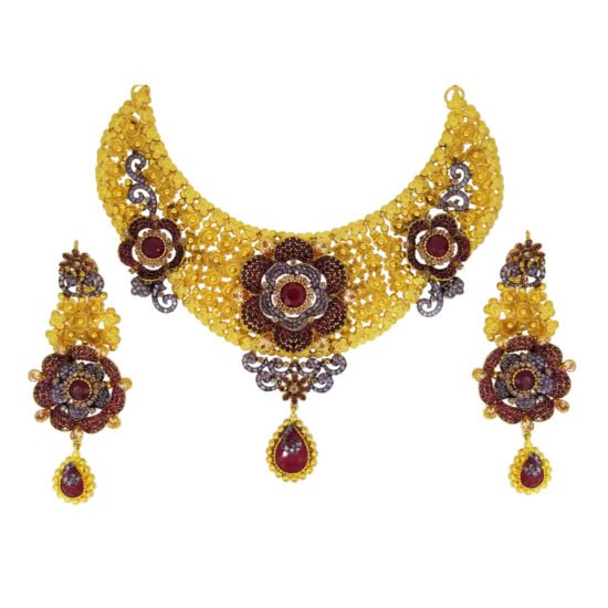 Gold-Neckalce-Set-Bridal-Jewelry-New-Soneri-Gems