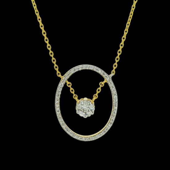 Diamond Pendant with chain