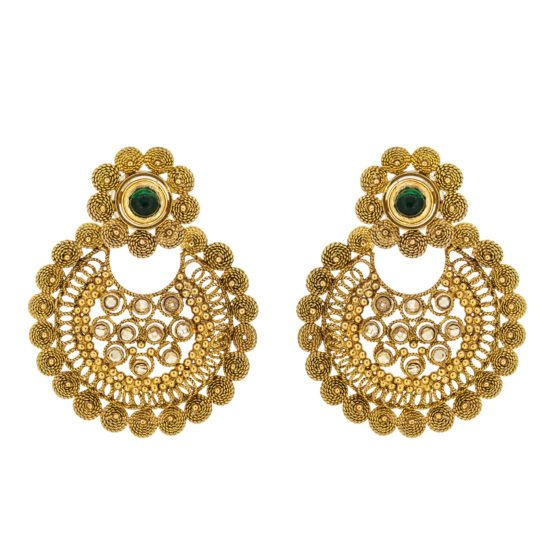 Indian Style Gold Earrings