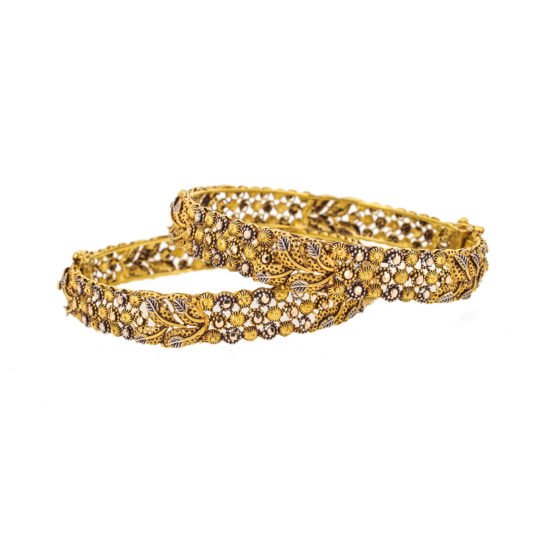 Gold cutwork Bangles