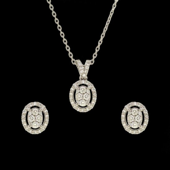 Diamond Locket Set