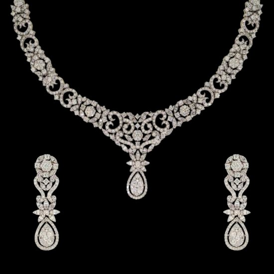 Gold & Diamond Necklace Set