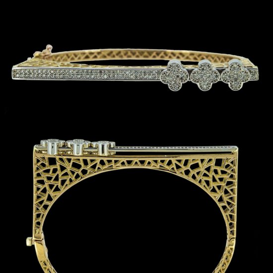 Gold Bracelet with Diamonds