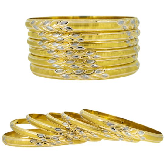 Gold bangle set