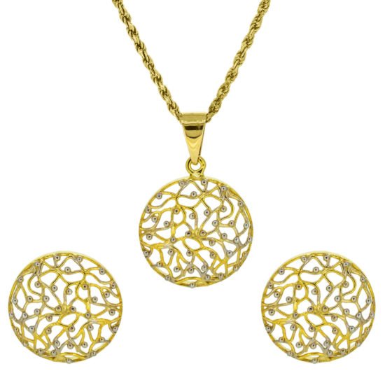 Gold pendant set